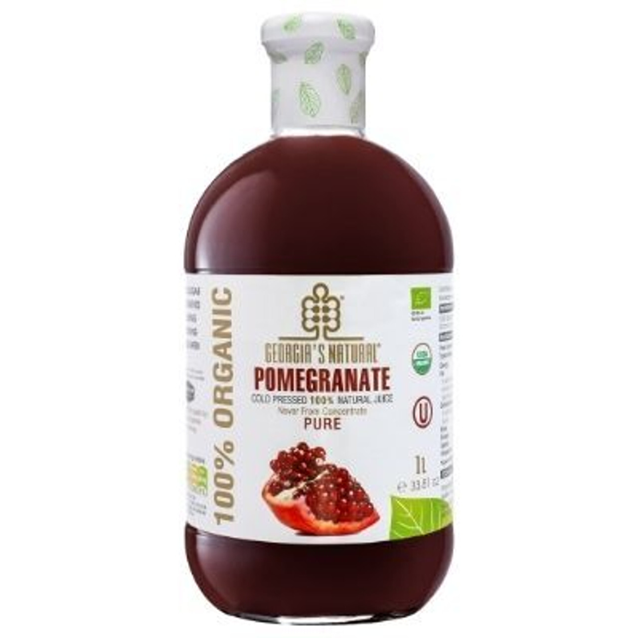 Georgia's Natural Juice Pomegranate 1L - Cold Pressed Organic.jpg